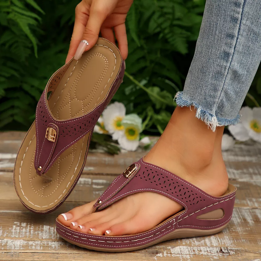 Toe Post Wedge Sandals, image 24