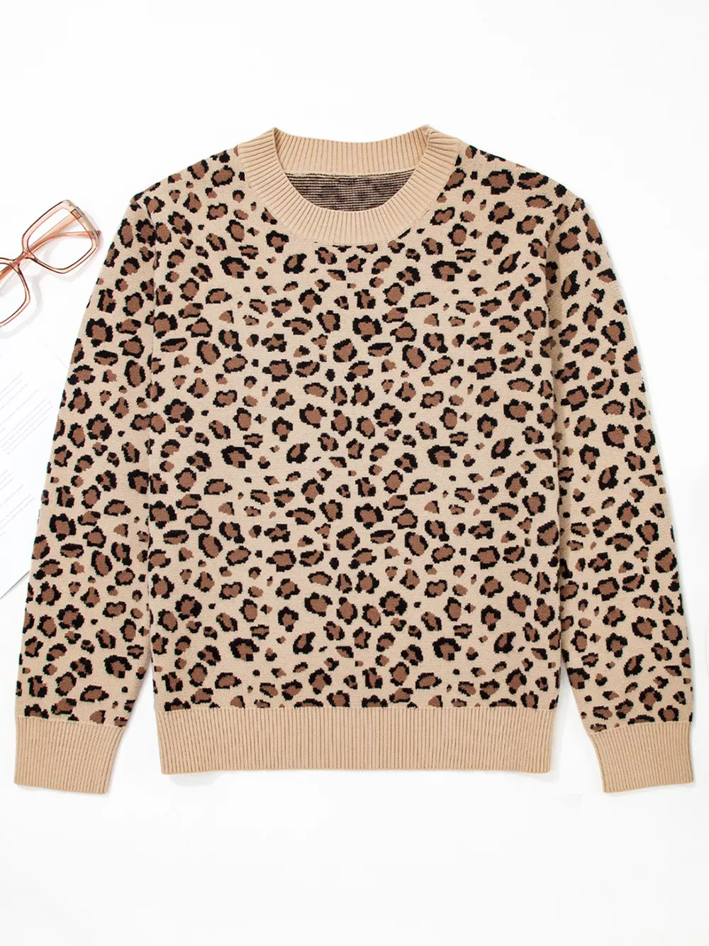 Leopard Long Sleeve Sweater, image 8