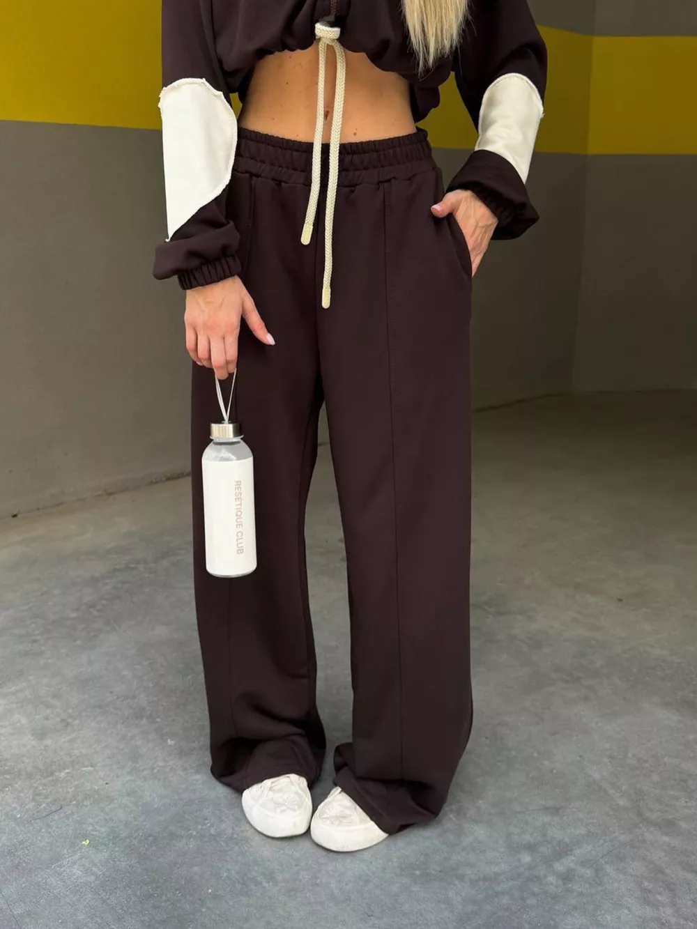 Zip Up Hoodie and Wide-Leg Pants Set, image 18