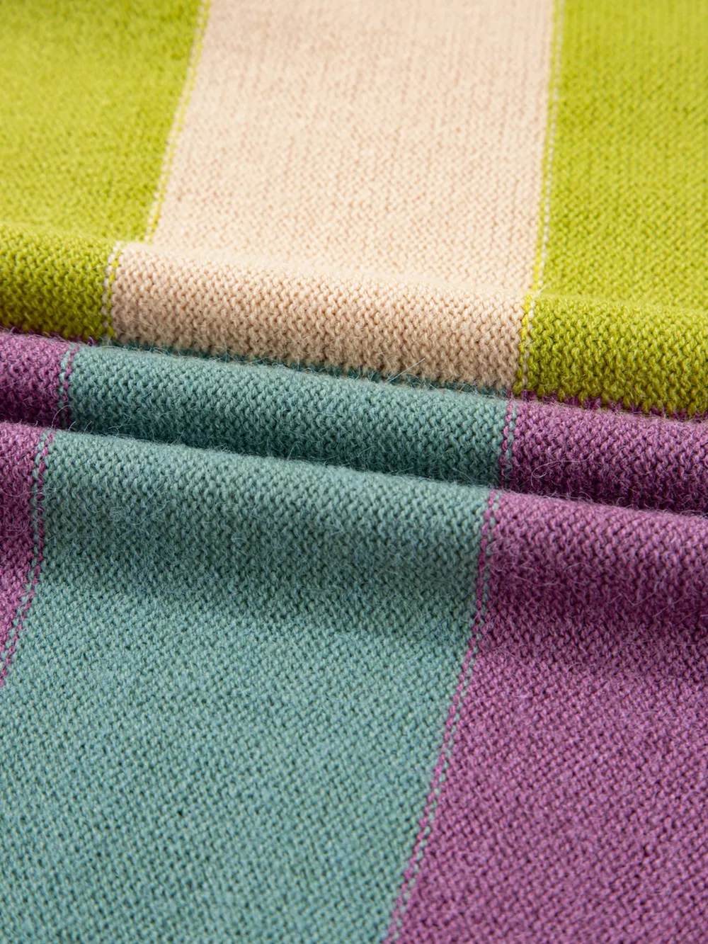 Stripe Drop Shoulder Ribbed Edge Sweater, image 11