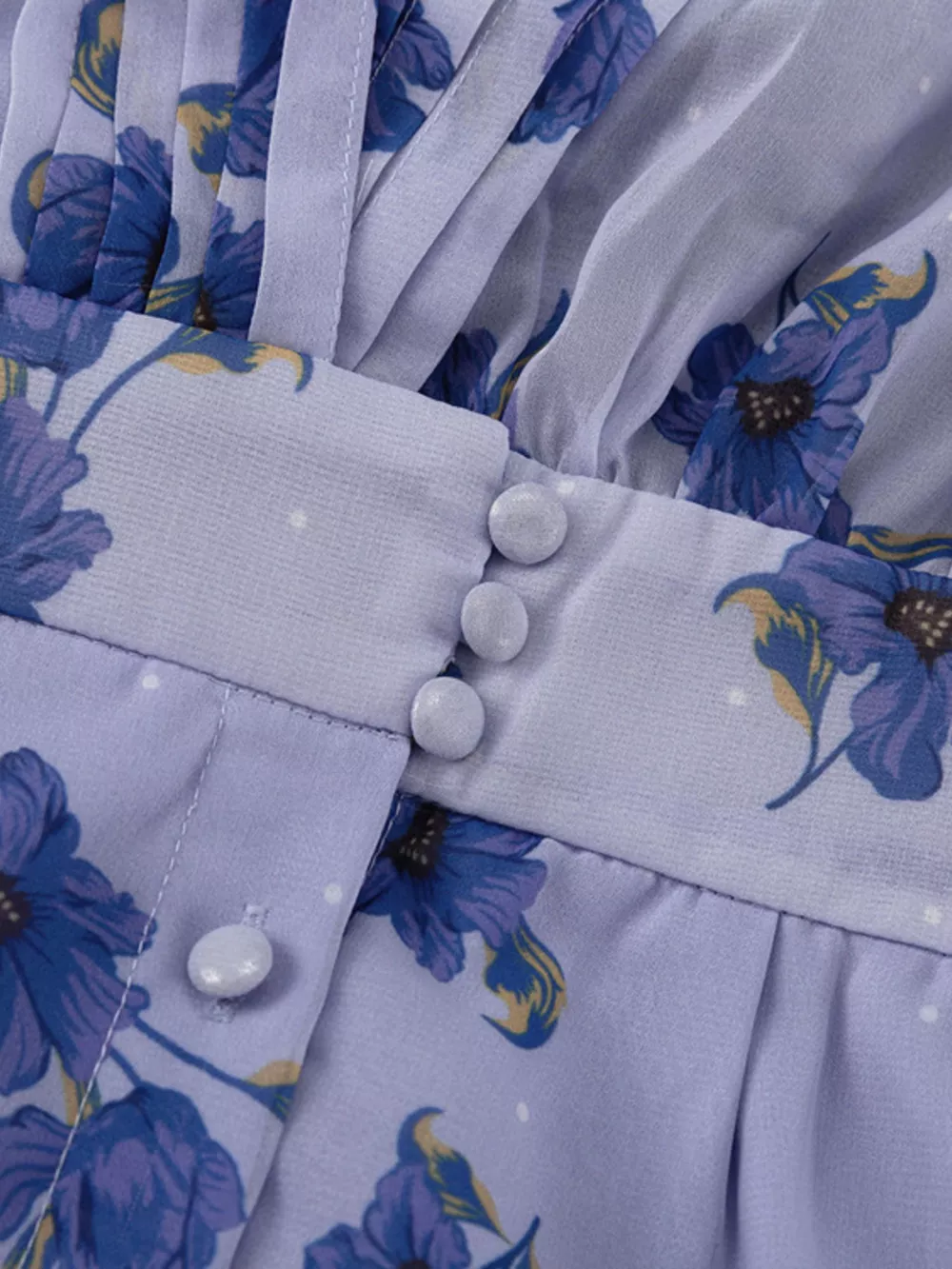 Floral Puff Sleeve Mini Dress, image 8