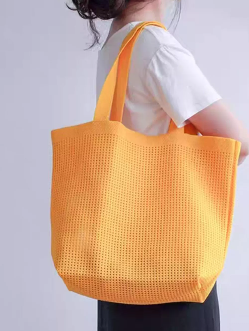 Lightweight Woven Shoulder Bag, image 2