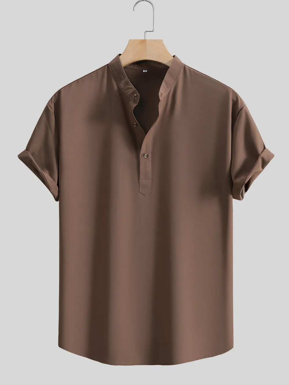 Men's Button Detail Short Sleeve Shirt, image 2