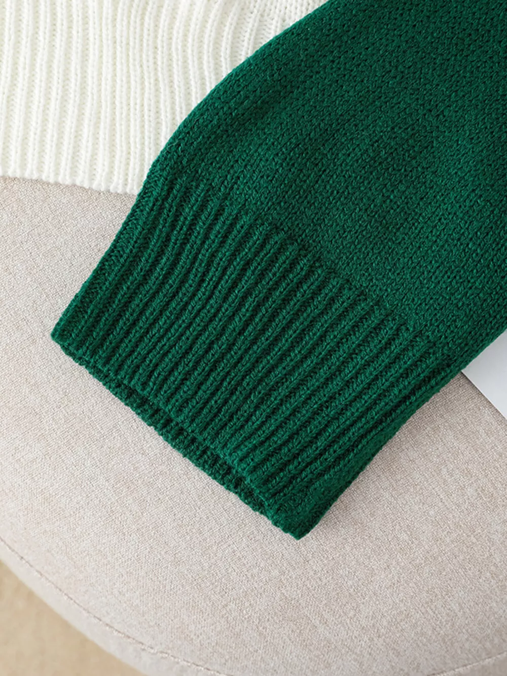 Color Block Button Detail Sweater, image 3