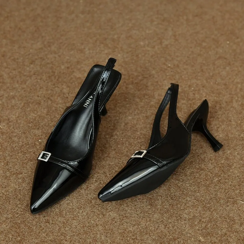 Pointed Toe Slingback Pumps, image 10