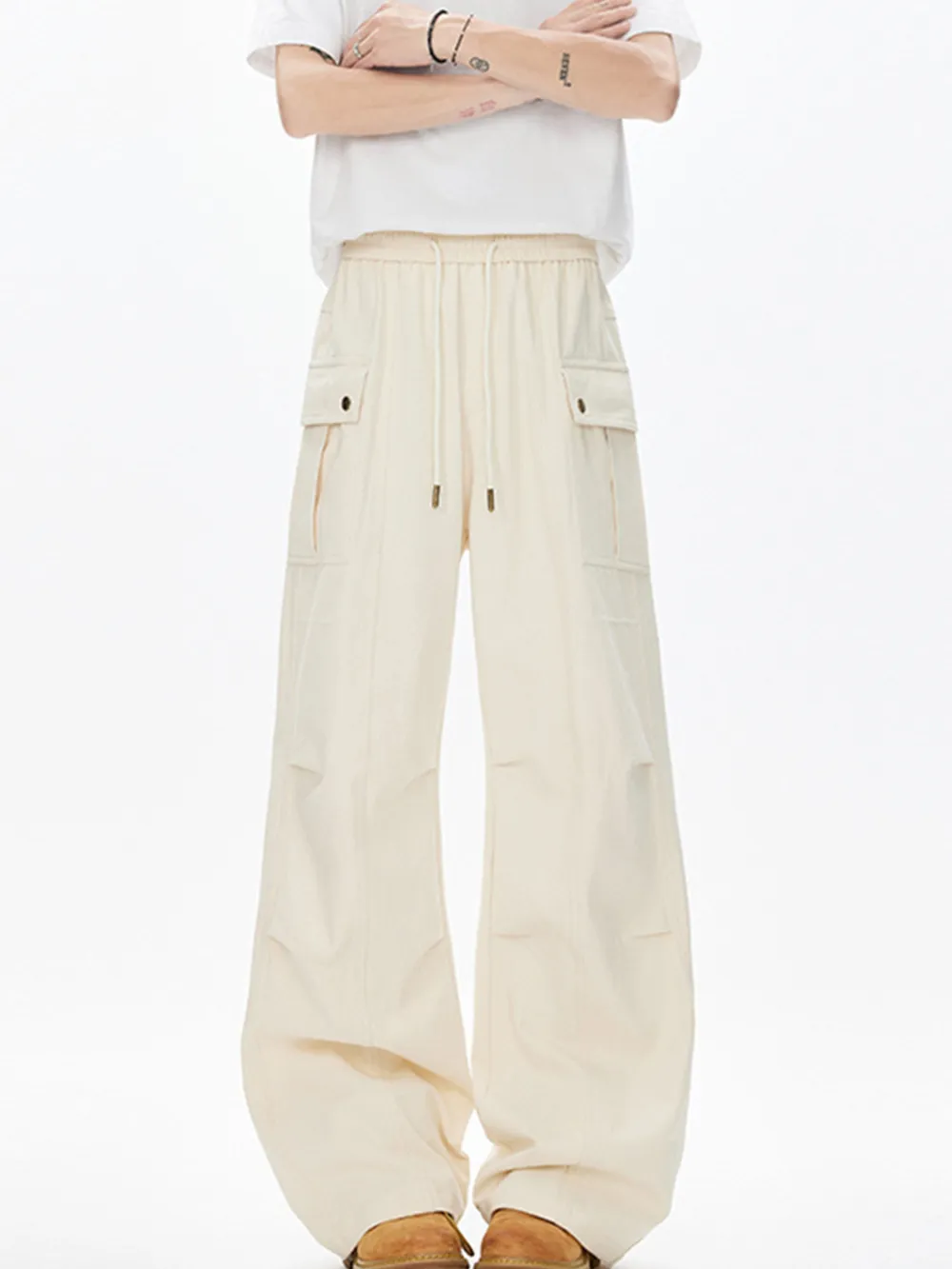 Men's Drawstring Cargo Pants, image 14
