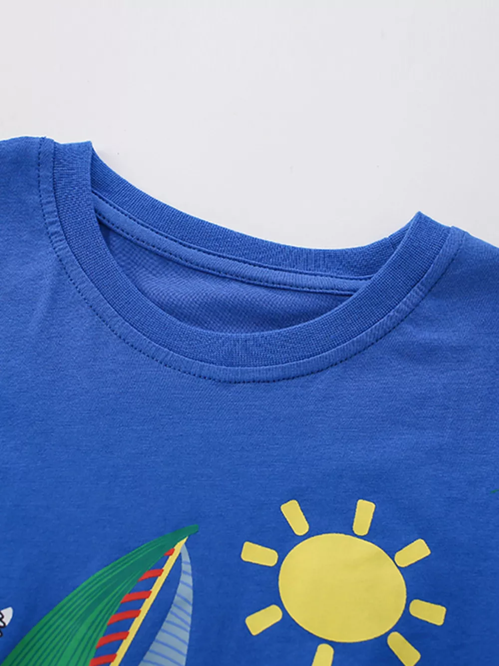 Children's Fun at Sea Graphic Tee & Striped Shorts Set, image 2