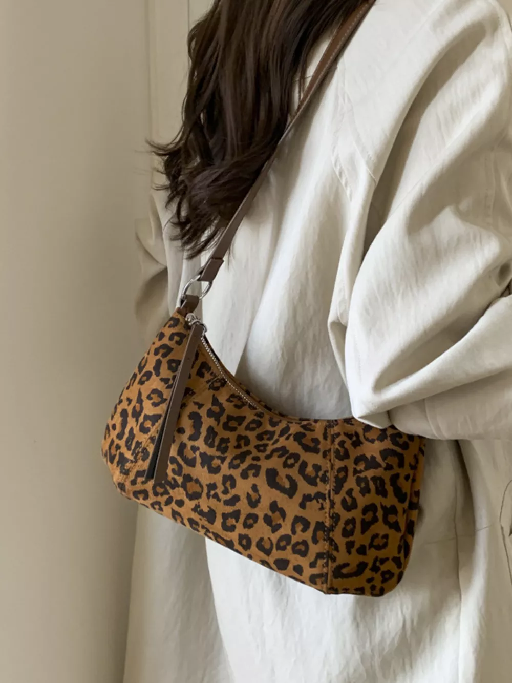 Vintage Suede Crossbody Bag, image 11