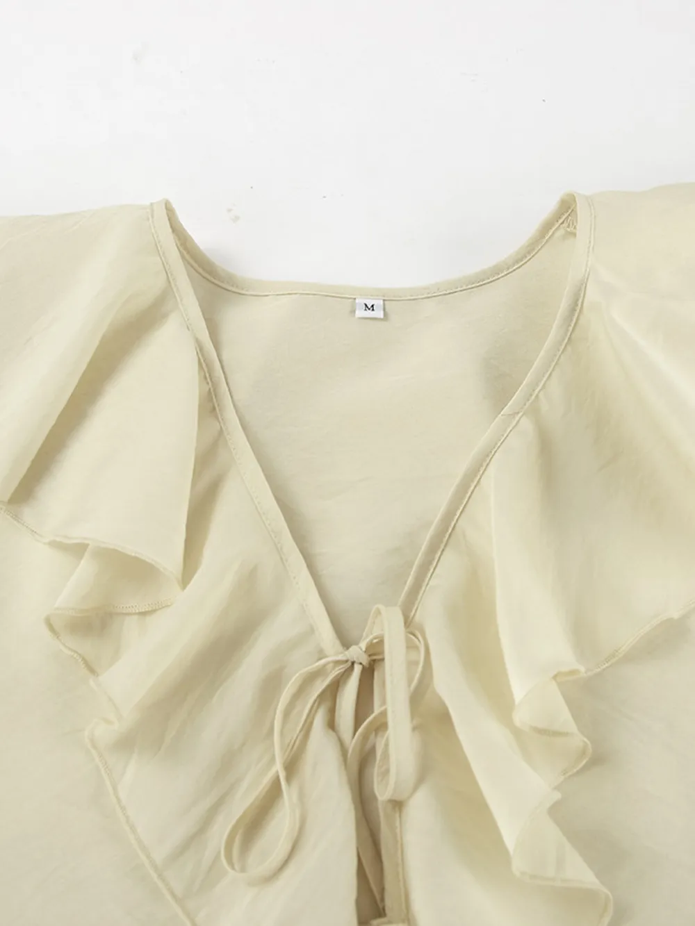 Ruffled V-Neck Top and Shorts Set, image 8