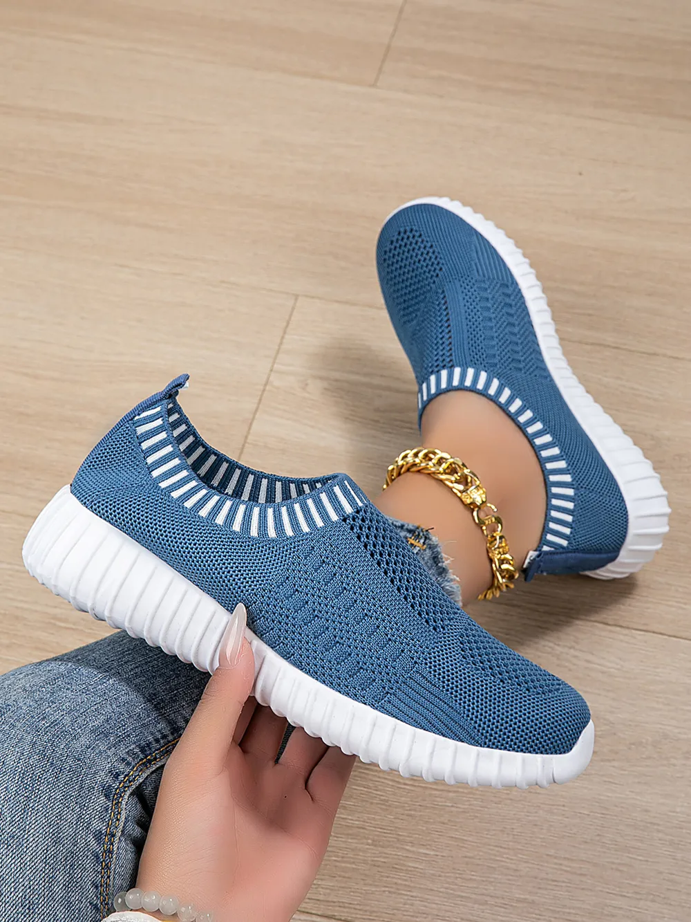 Breathable Knit Slip-On Athletic, image 4