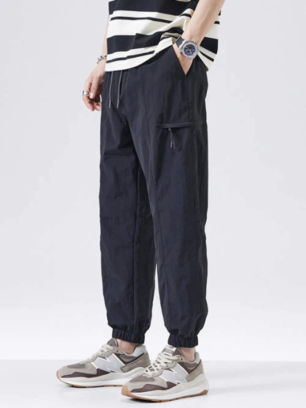Men's Plus Size Loose Fit Drawstring Joggers
