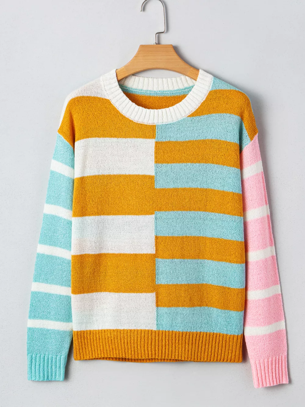 Color Block Striped Sweater, image 7