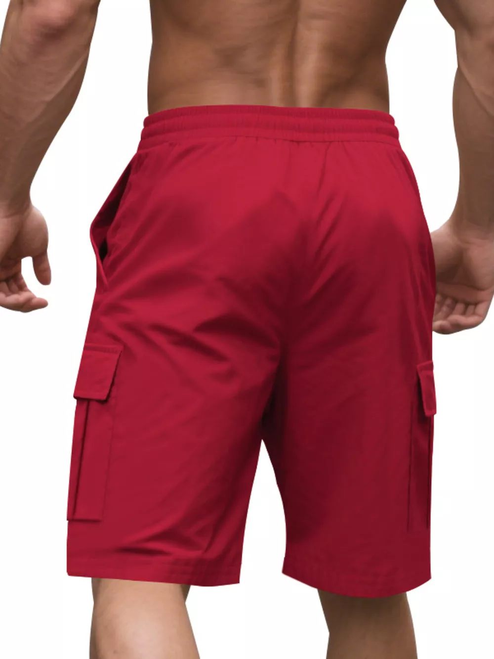 Men's Full Size Cargo Shorts with Drawstring Plus Size, image 5