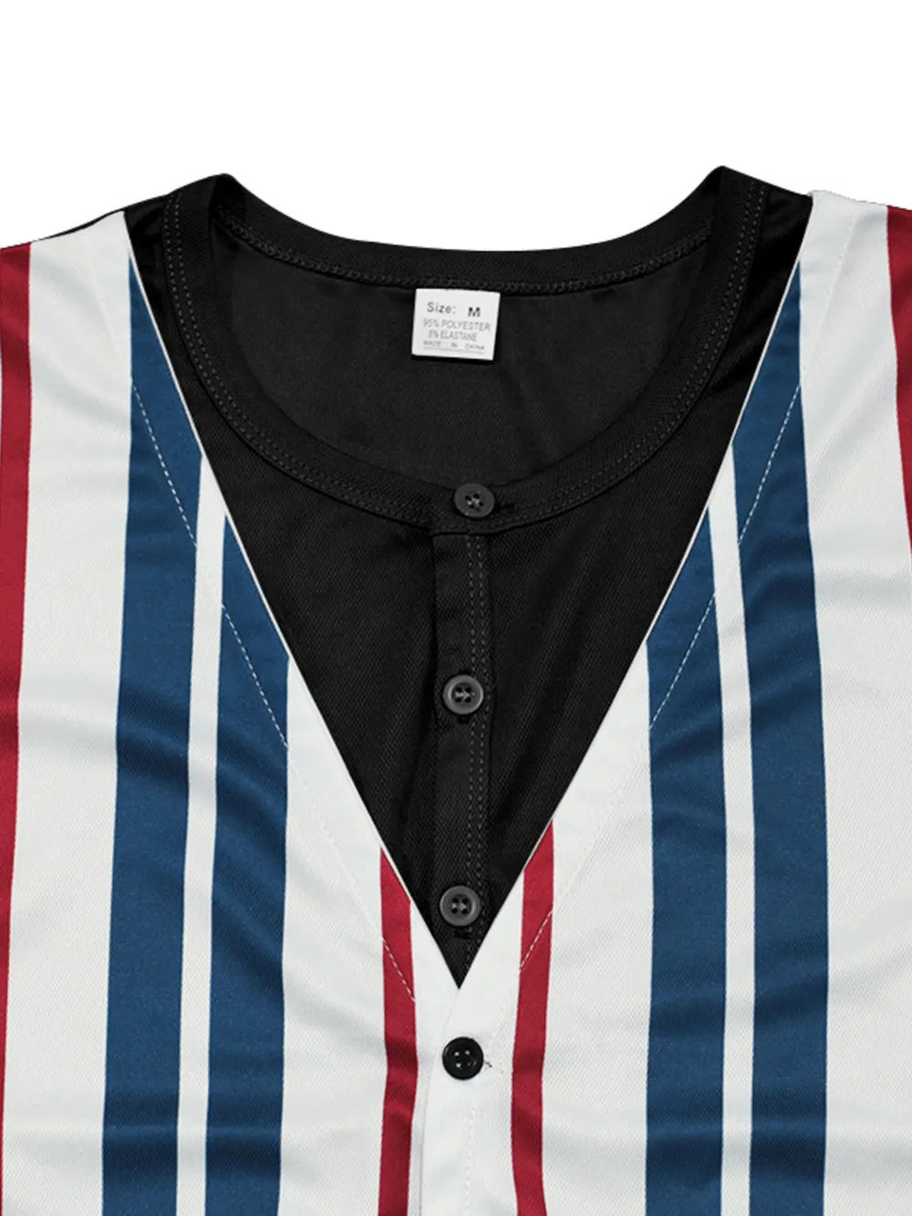 Men's Full Size Striped Short Sleeve T-Shirt Plus Size, image 8