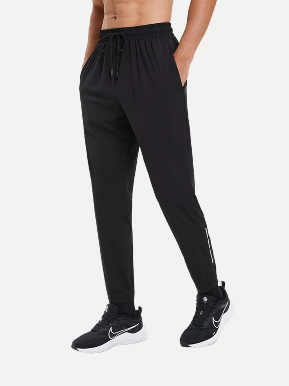 Men's Plus Size High-Waisted Drawstring Active Jogger Pants, image 2