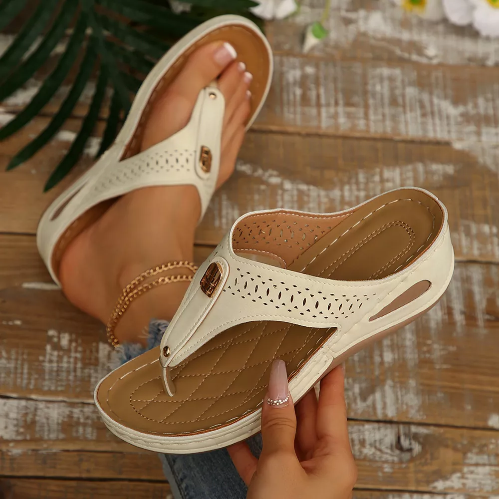 Toe Post Wedge Sandals, image 25