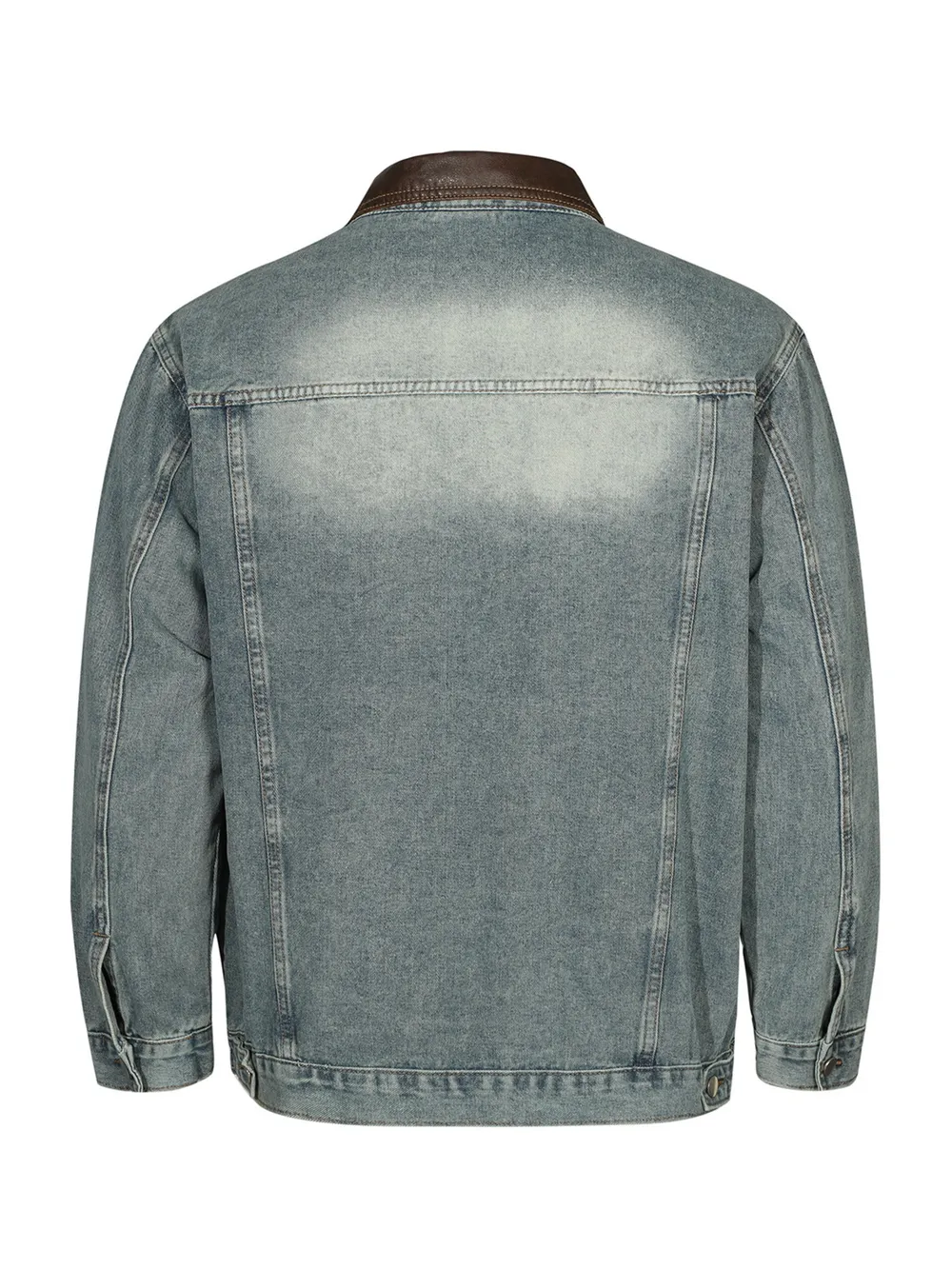Men's Button Up Long Sleeve Denim Jacket, image 3