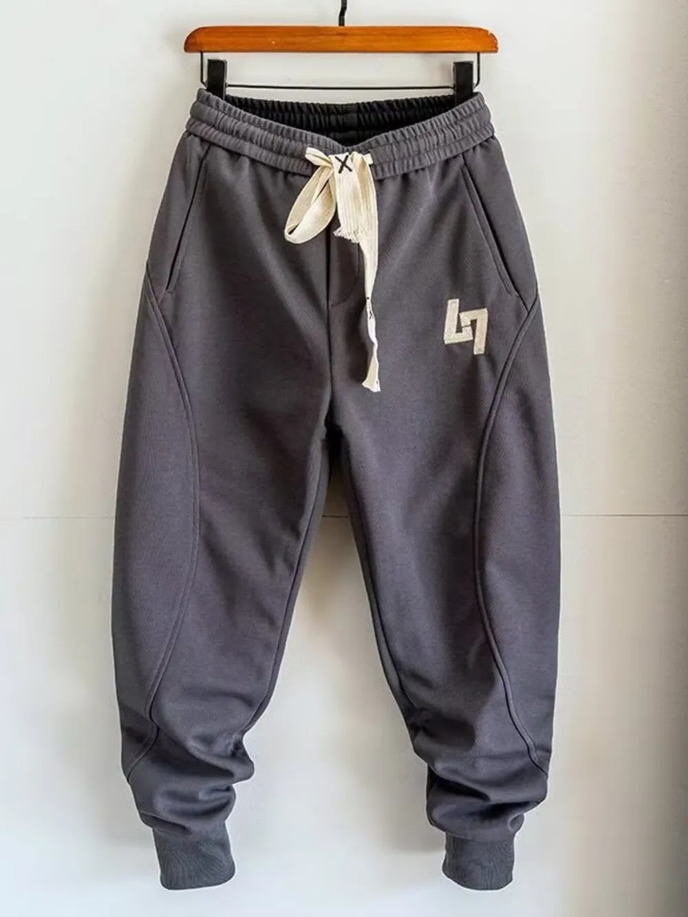 Men's Plus Size Drawstring Joggers, image 2
