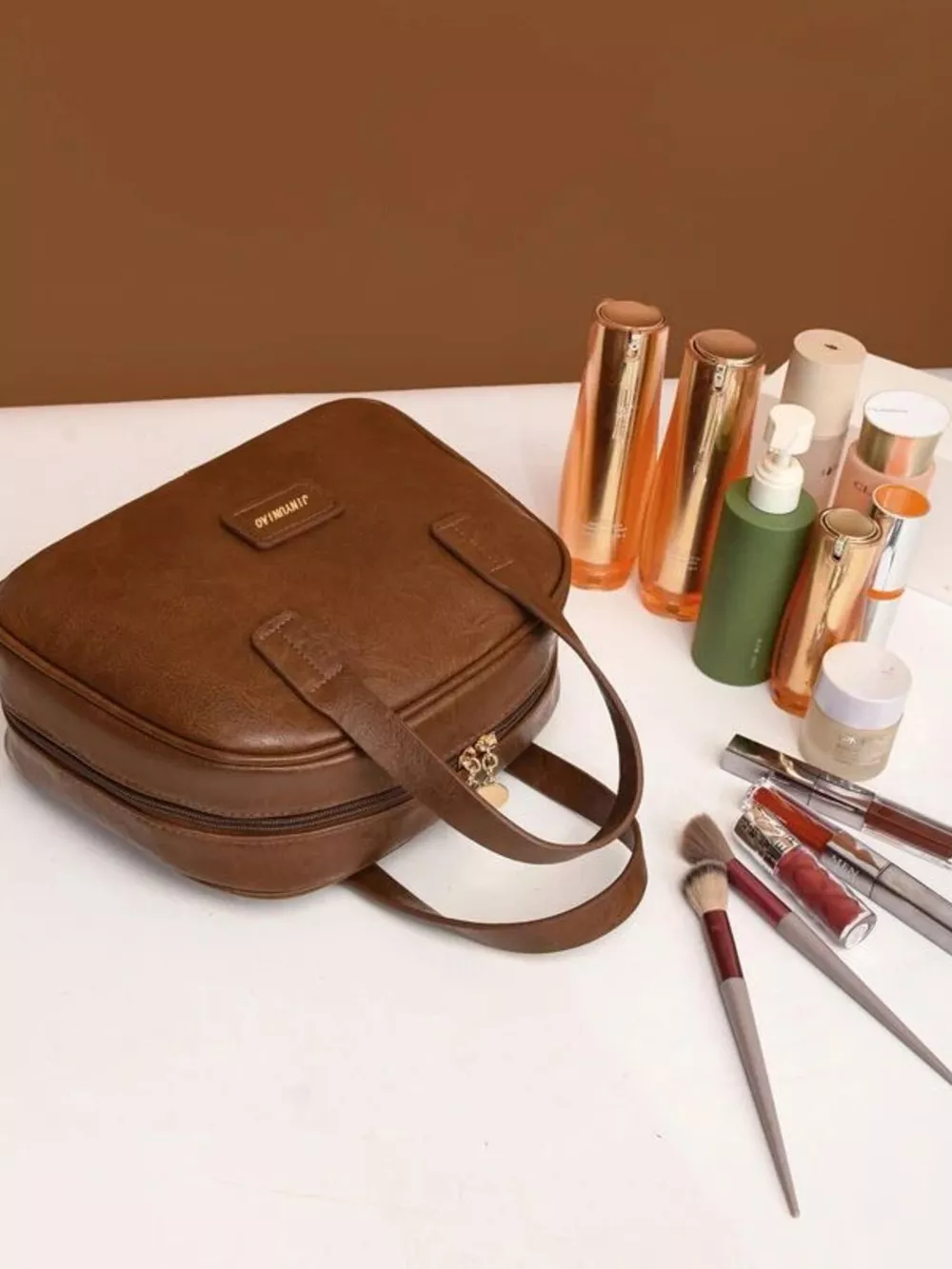 Top Handle Makeup Handbag, image 9