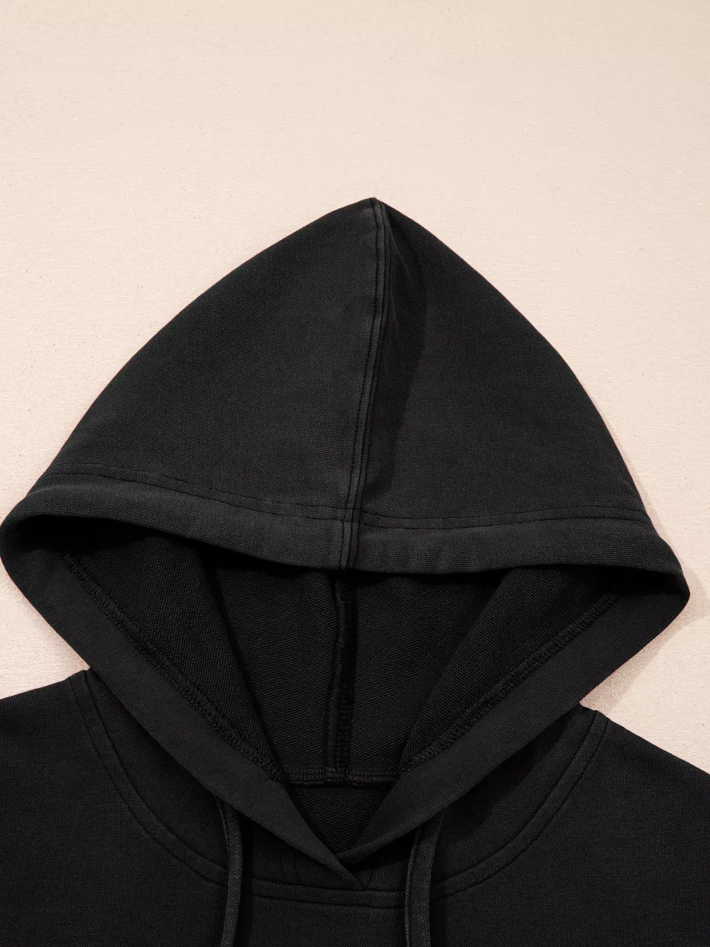 Plaid Sleeve Drawstring Pocket Hoodie, image 27