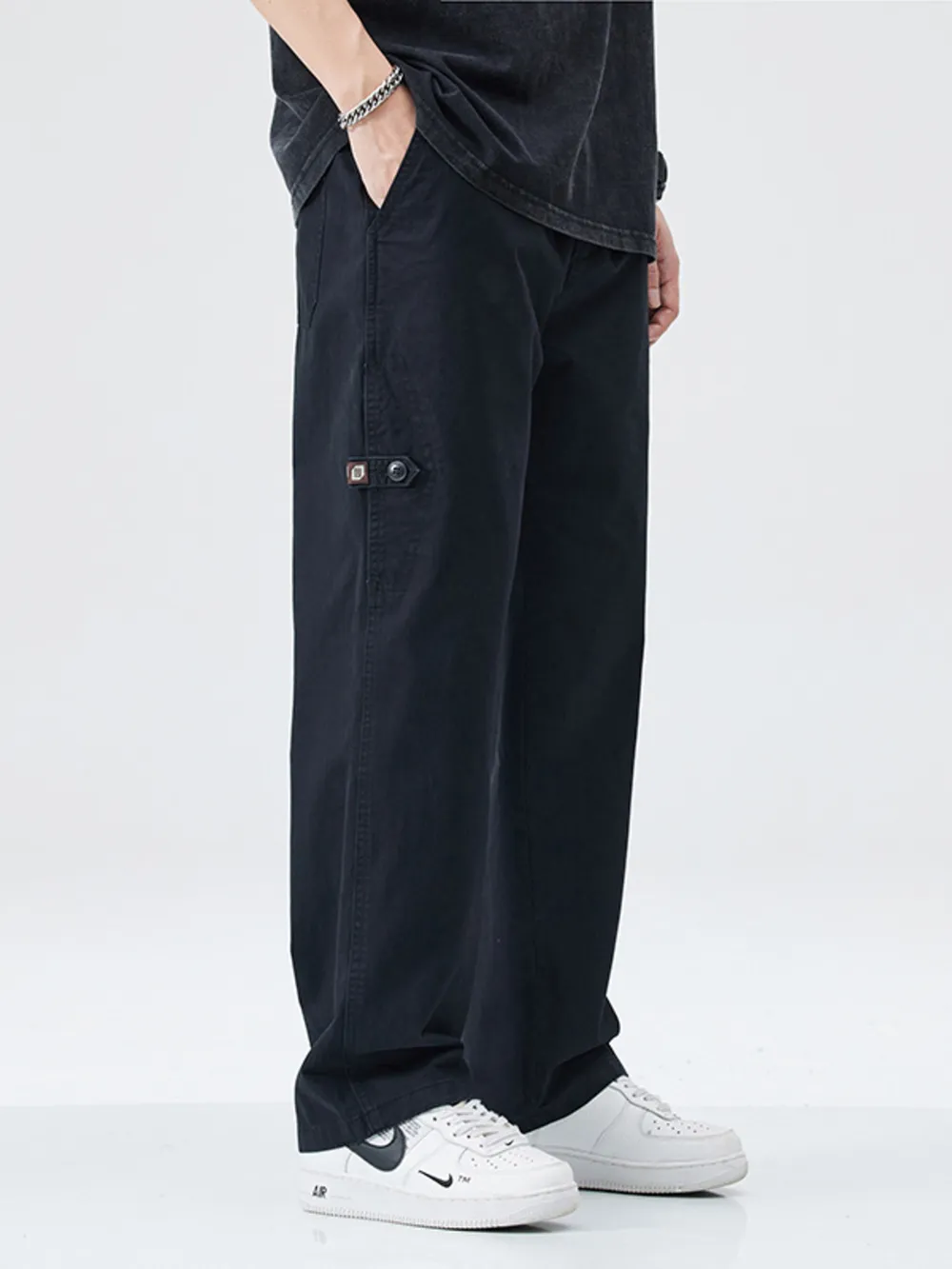 Men's Full Size Casual Loose Fit Carpenter Pants Plus Size, image 6