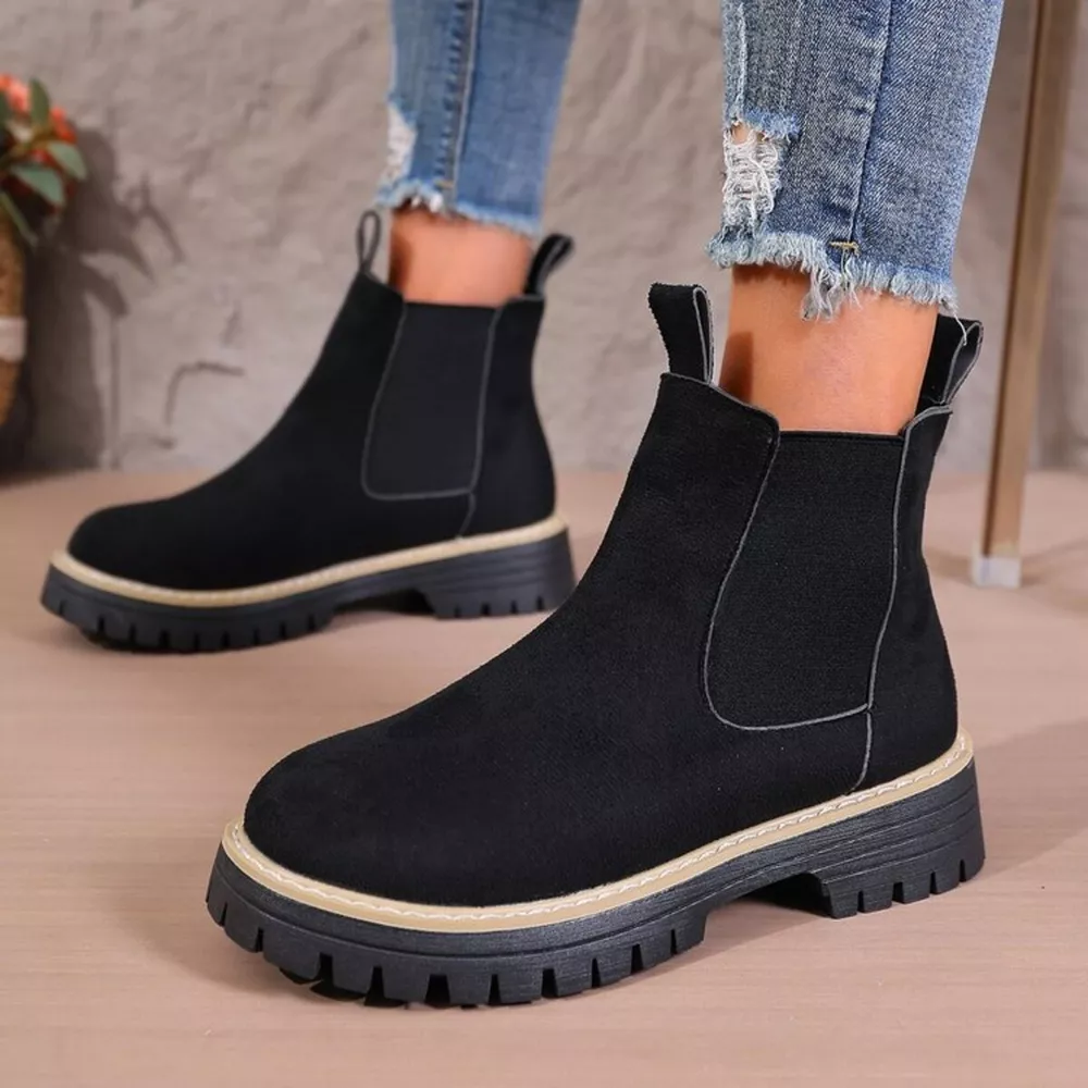 Round Toe Platform Boots, image 3