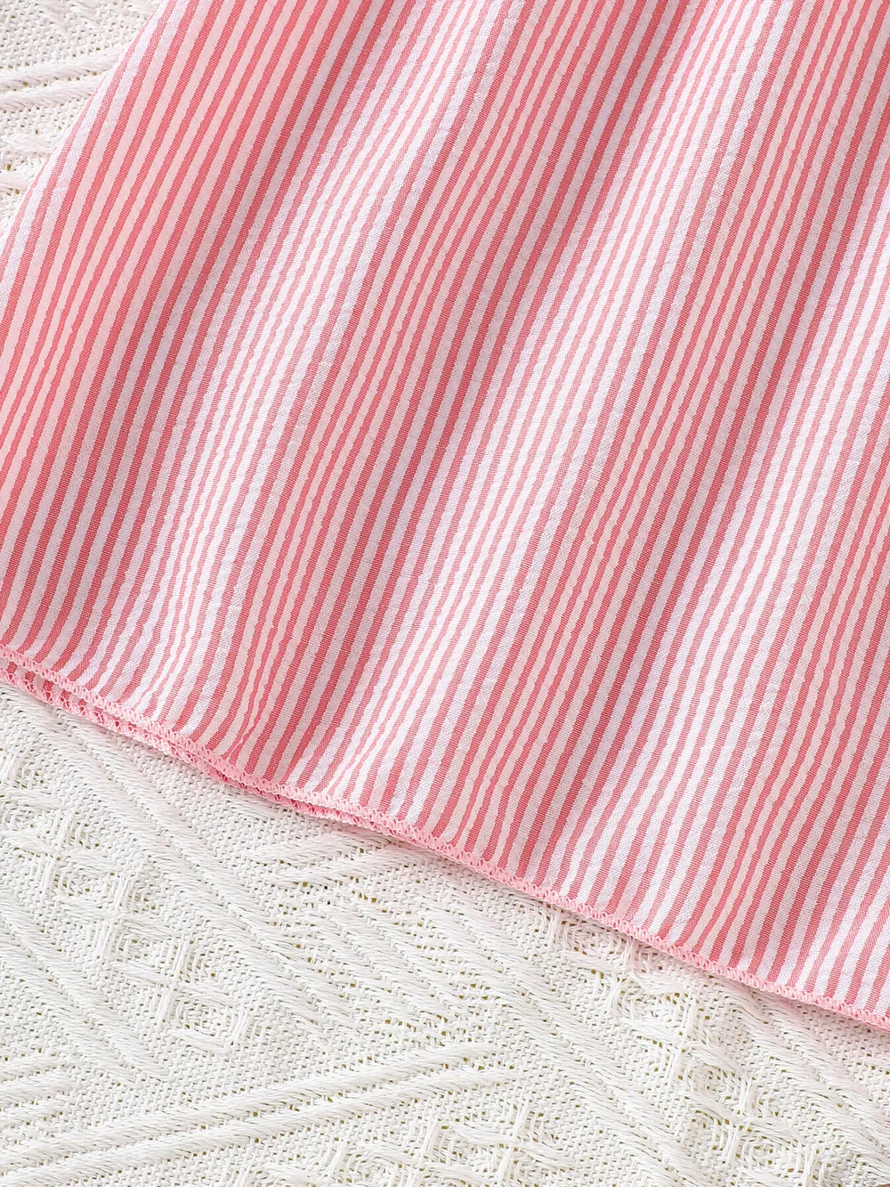 Children's Embroidered Striped Dress, image 4