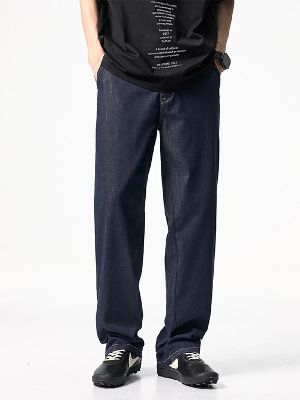 Men's Full Size Wide Leg Jeans Plus Size