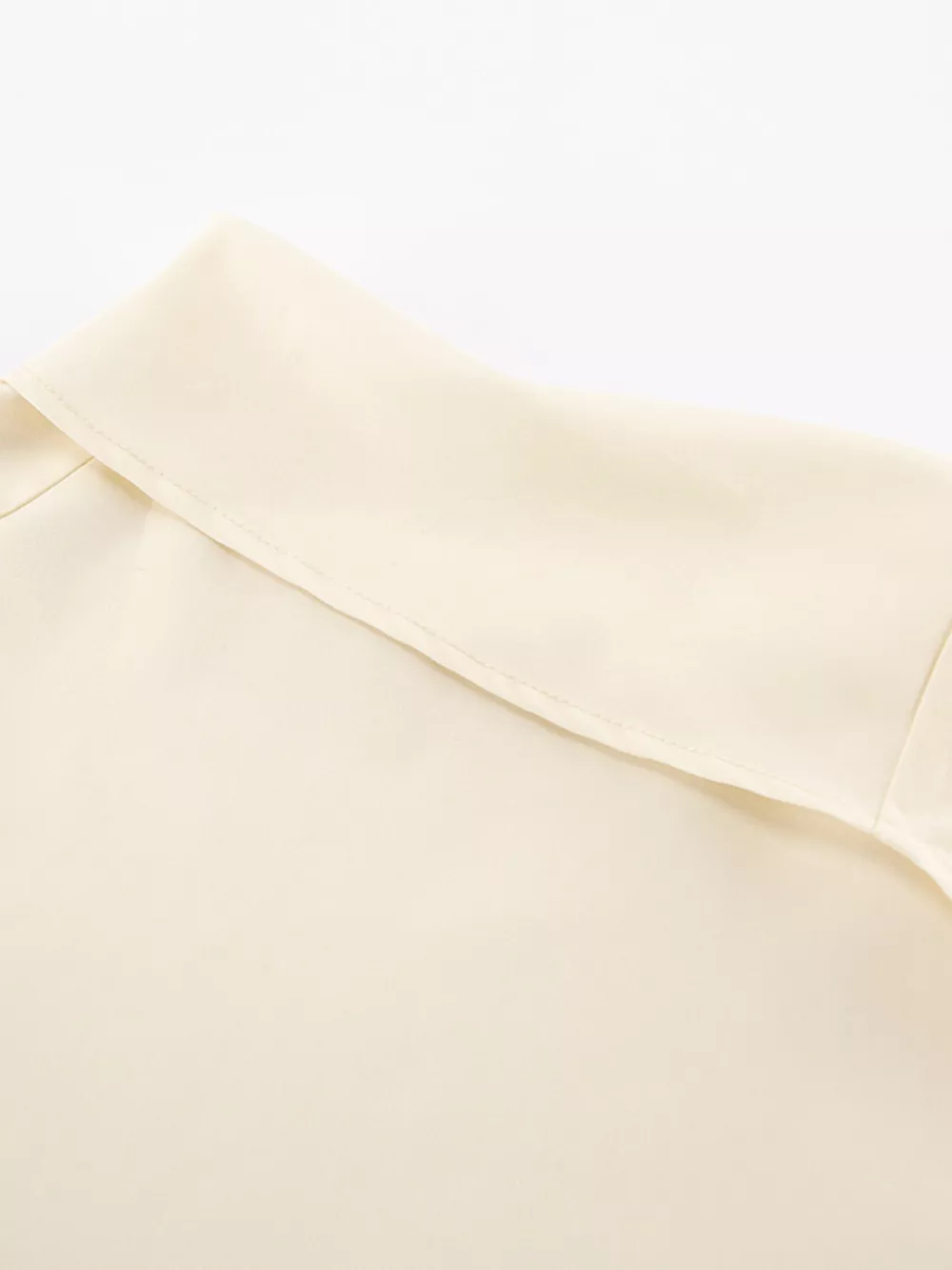 Asymmetrical High Collar Long Sleeve Blouse, image 14