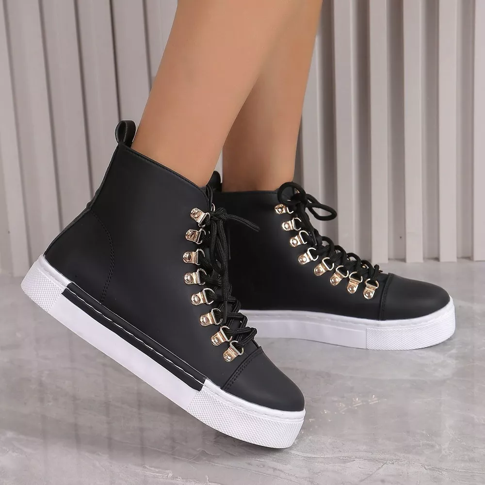 Lace-Up Platform Sneakers, image 9