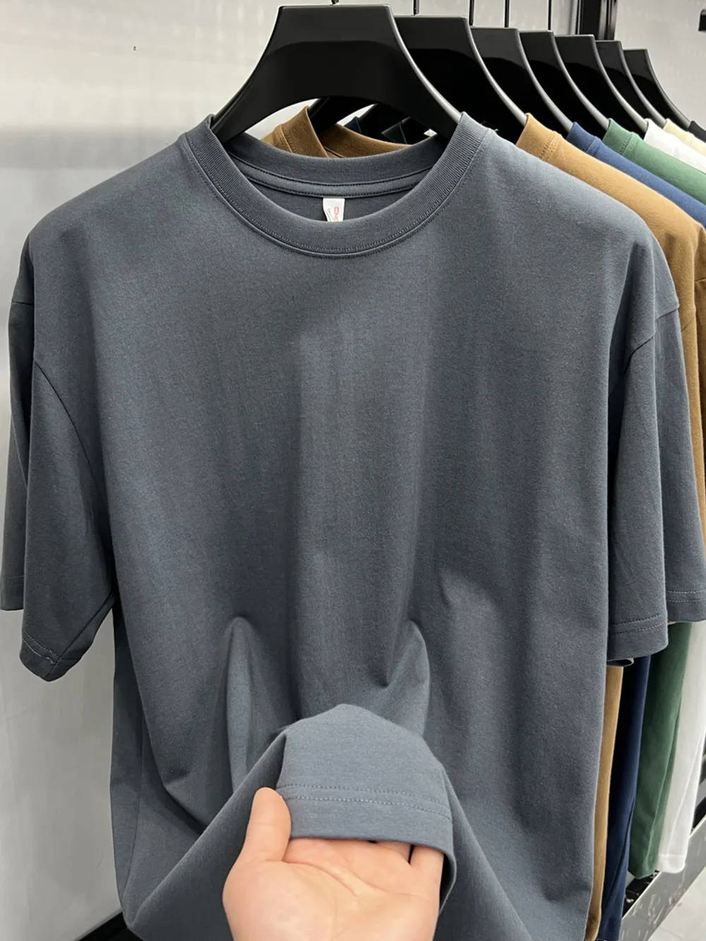 Men's Plus Size Round Neck Short Sleeve T-Shirt, image 7