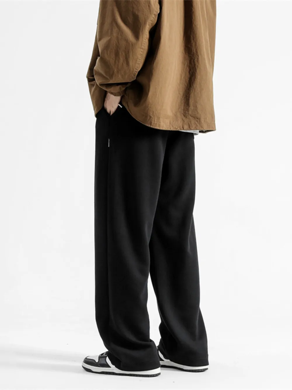 Men's Full Size Casual Loose-Fit Drawstring Sweatpants Plus Size, image 4
