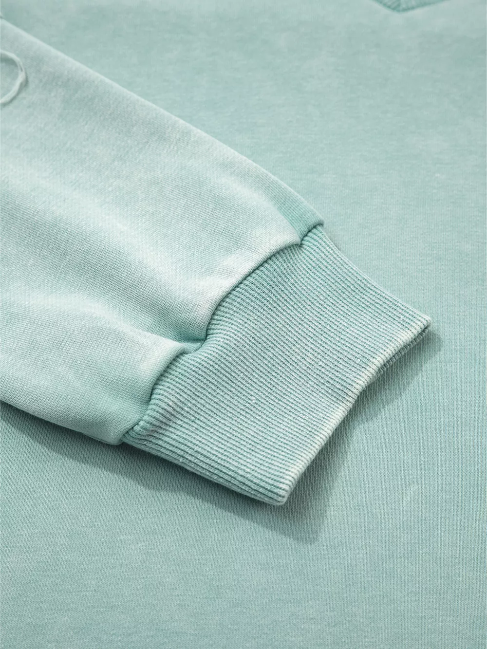 Mineral Wash Exposed Seam Buttoned V Neck Top, image 6