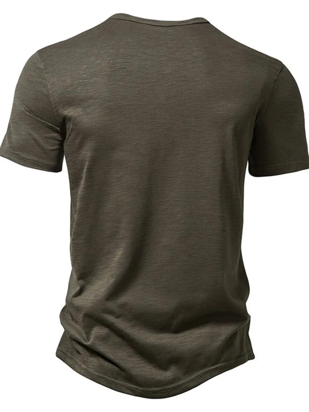 Men's Button Detail Short Sleeve Top, image 8