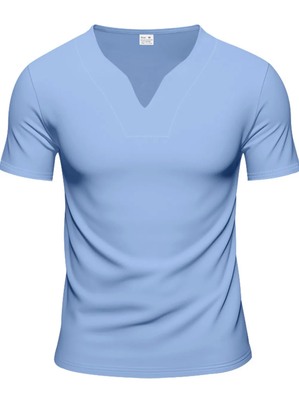 Men's Full Size Notched Short Sleeve T-Shirt Plus Size, image 11