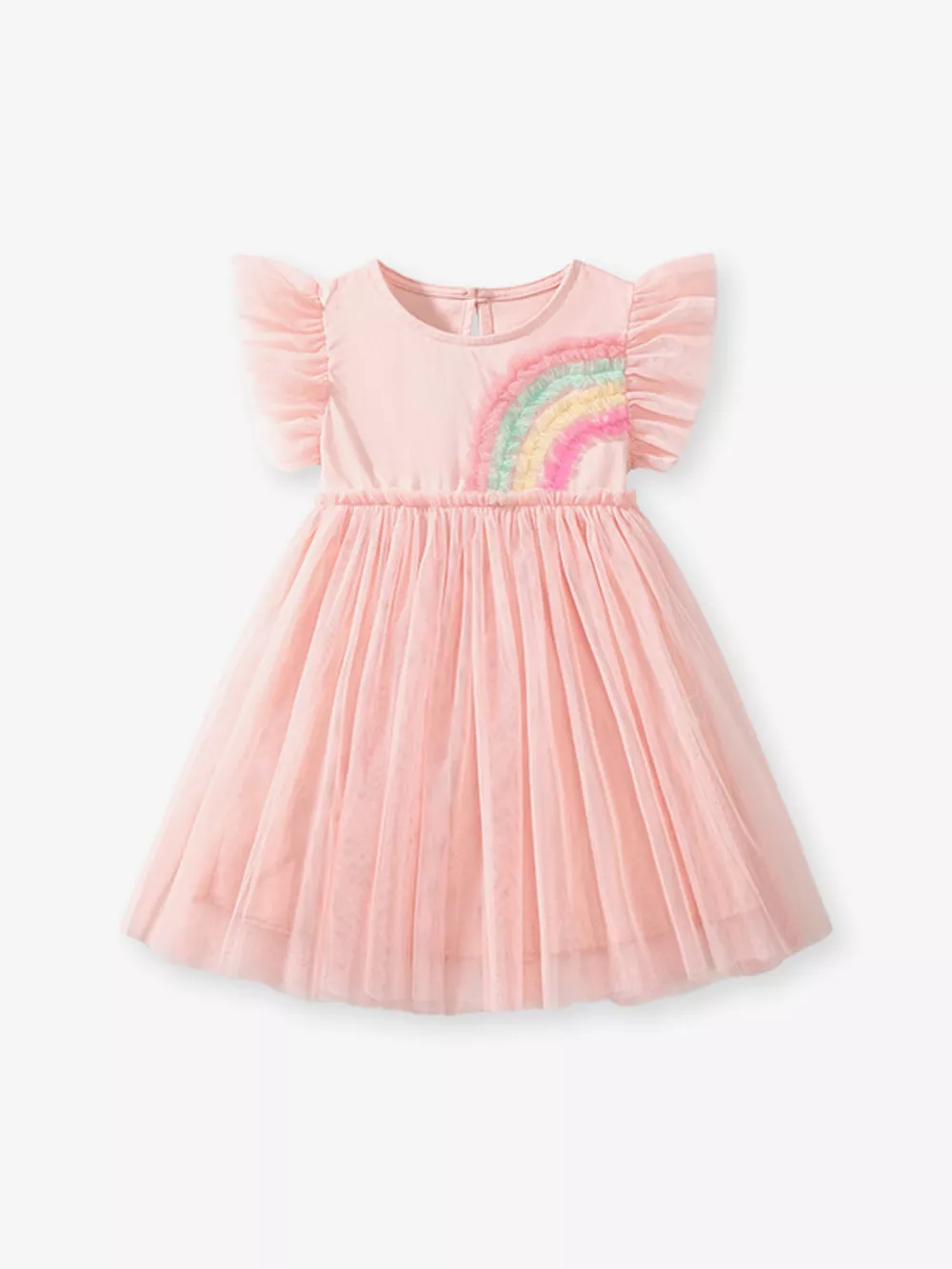 Children's Rainbow Applique Tulle Dress, image 4