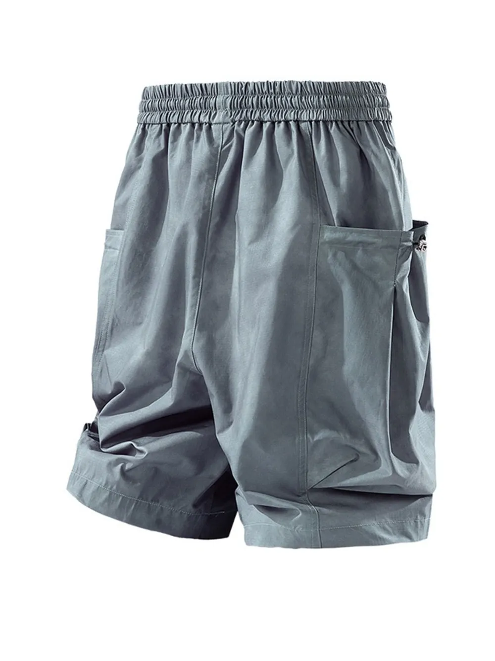 Men's Full Size Elastic Waist Cargo Shorts with Multi-Pockets Plus Size, image 7