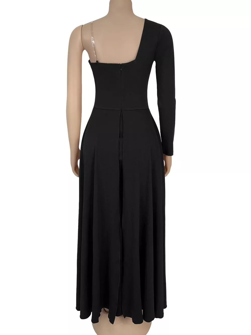 Slit Rhinestone One Shoulder Maxi Dress, image 6