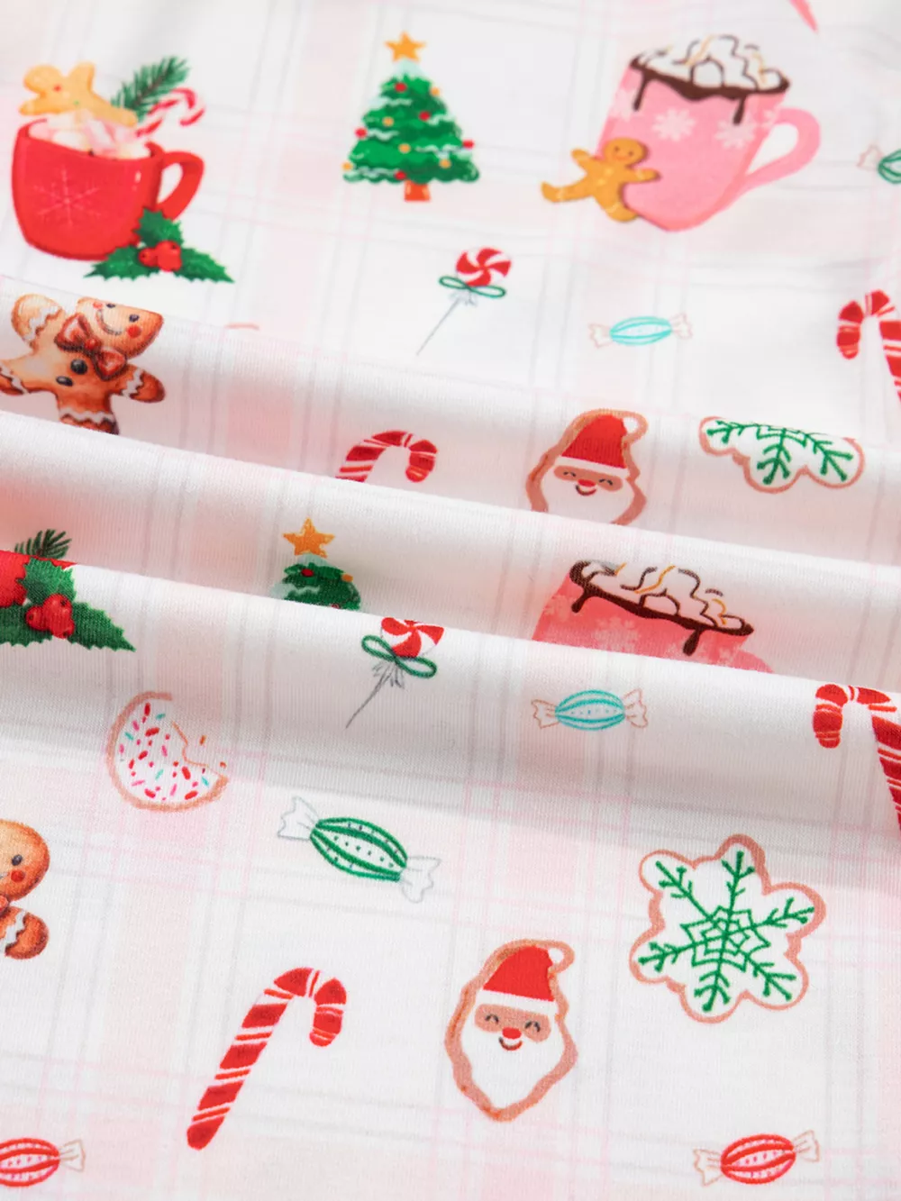 Christmas Spirit Cute Holiday Print Short Sleeve Shirt and Pants 2pcs Pajama Set, image 9