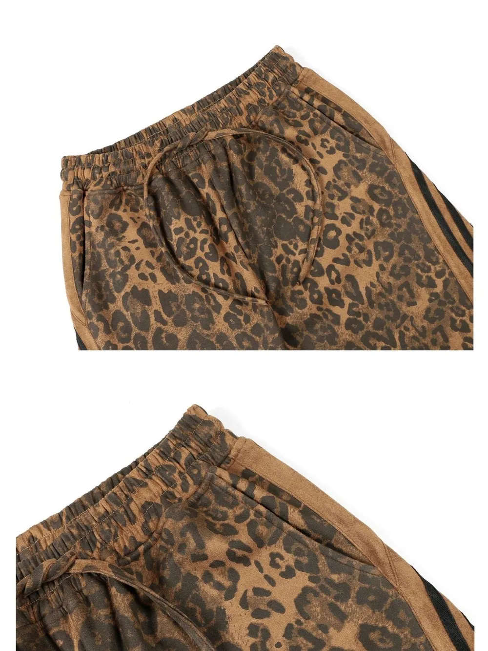 Men's Leopard Print Stripe Pants, image 7