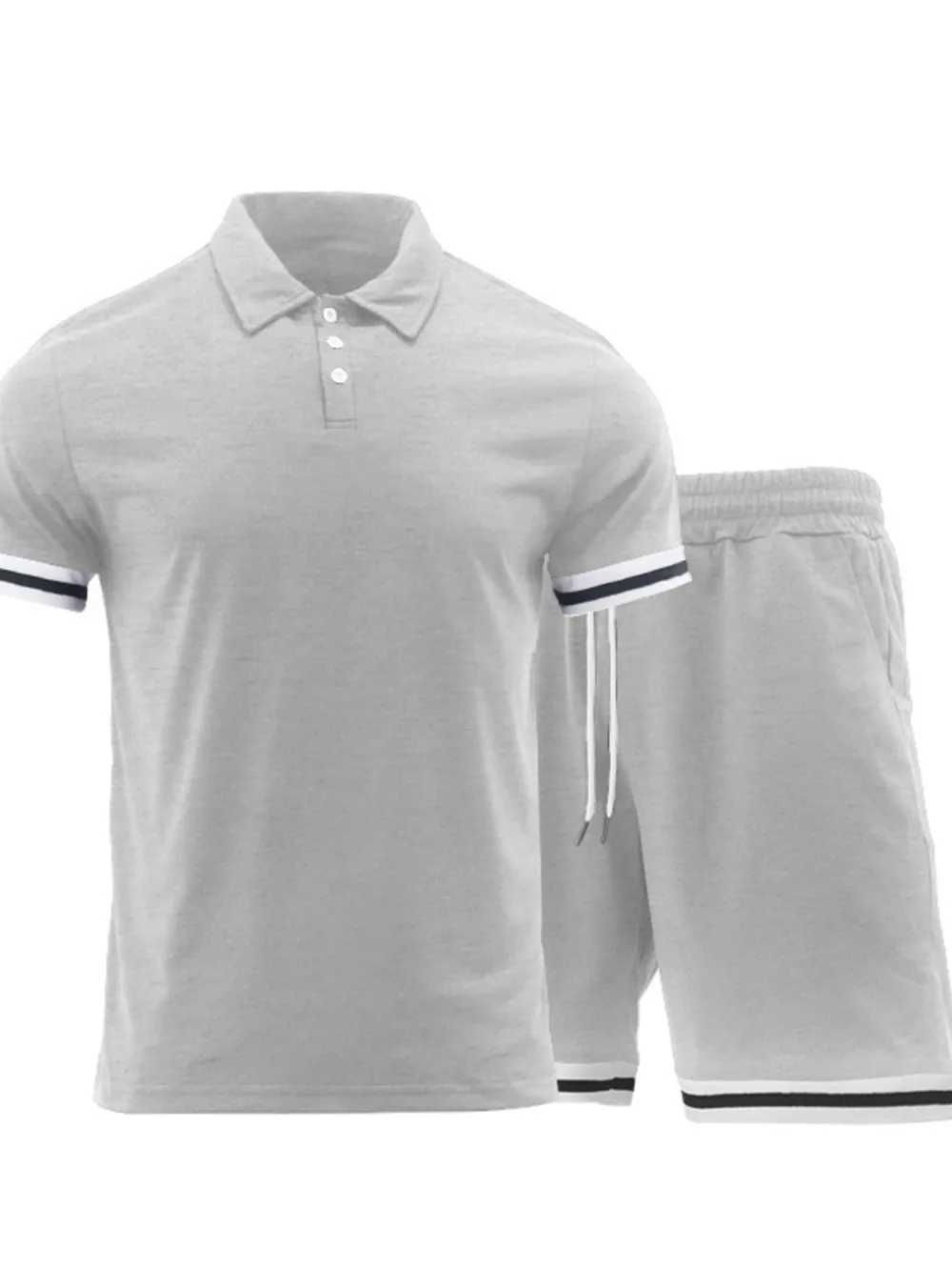 Men's Short Sleeve Polo and Shorts Set, image 7