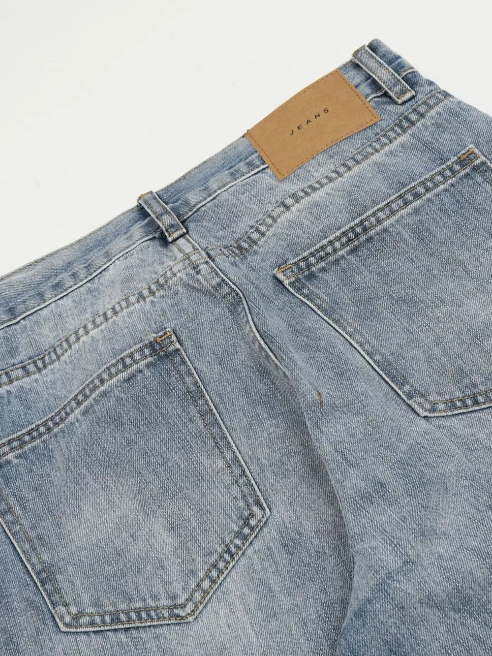Men's Washed Wide Leg Relaxed Fit Jeans, image 8