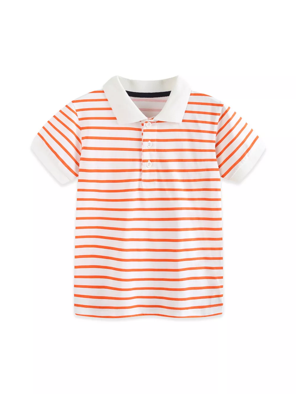 Children's Striped Short Sleeve Polo Shirt
