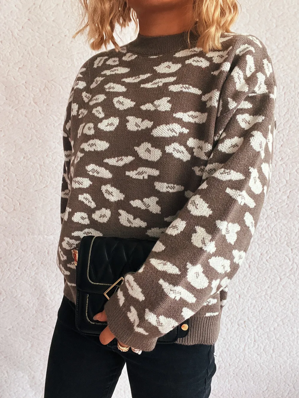 Mock Neck Long Sleeve Sweater, image 9