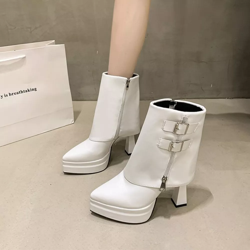 Point Toe High Heels Boots, image 7