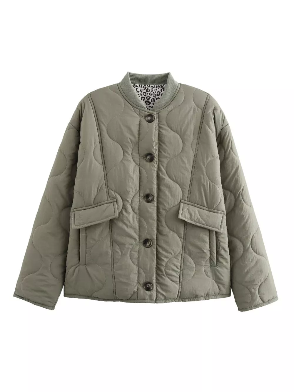 Quilted Button-Down Lightweight Jacket, image 3