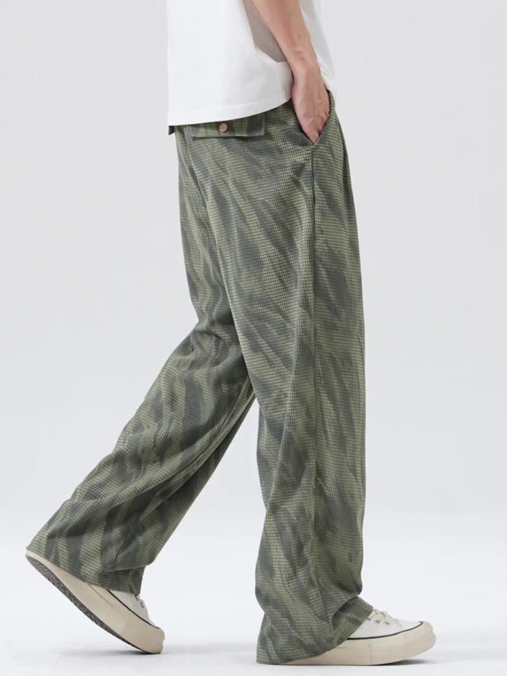 Men's Full Size Wide Leg Casual Pants Plus Size, image 3