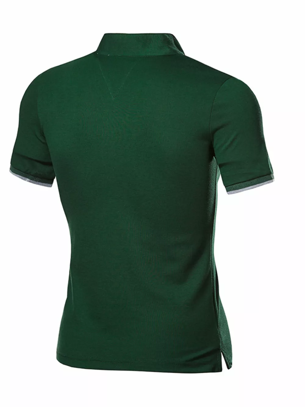 Men's Plus Size Notched Short Sleeve Top, image 4