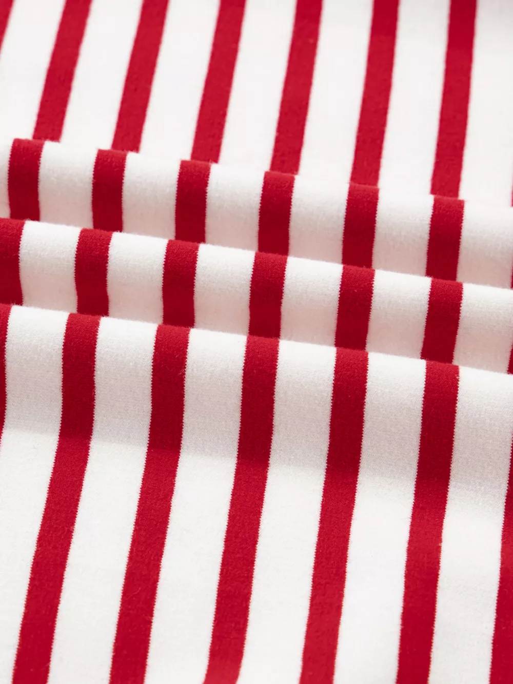 Stripe Round Neck Ruffle Trim Long Sleeve Top, image 6
