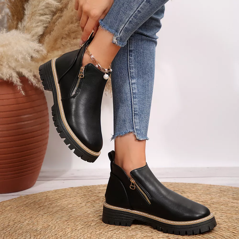 Ankle Boots with Zipper Detail, image 3